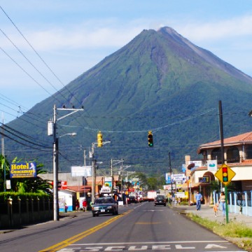 Arenal Volcano Map   La Fortuna Downtown 