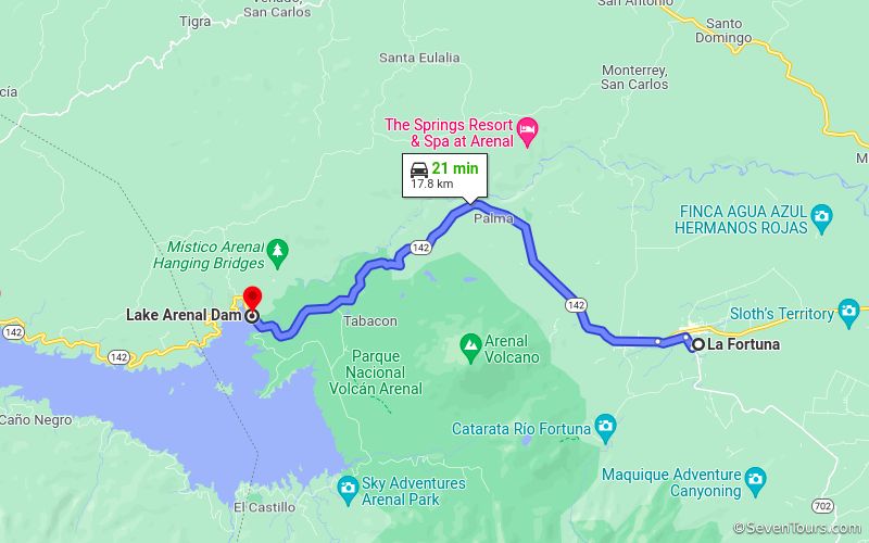 From La Fortuna to Lake Arenal